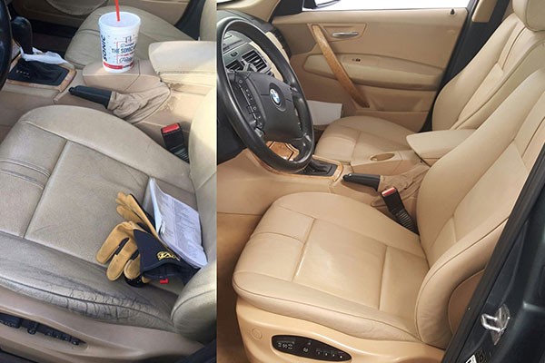 Auto interior leather repair services